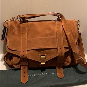 Proenza Schiller suede satchel bag